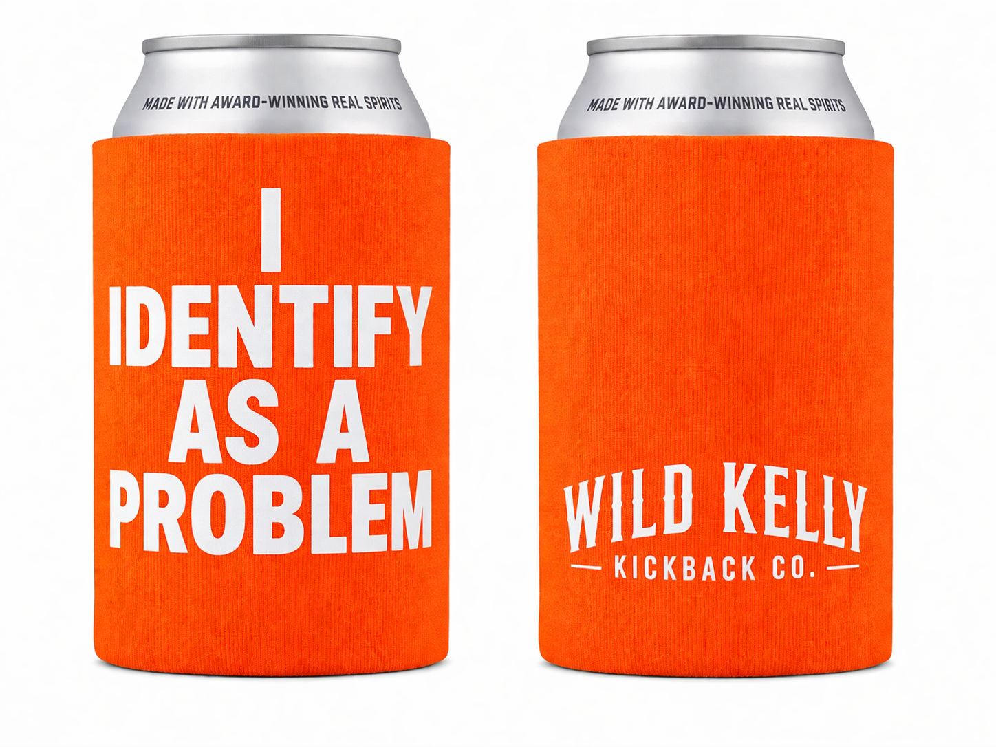 I Identify As A Problem Koozie