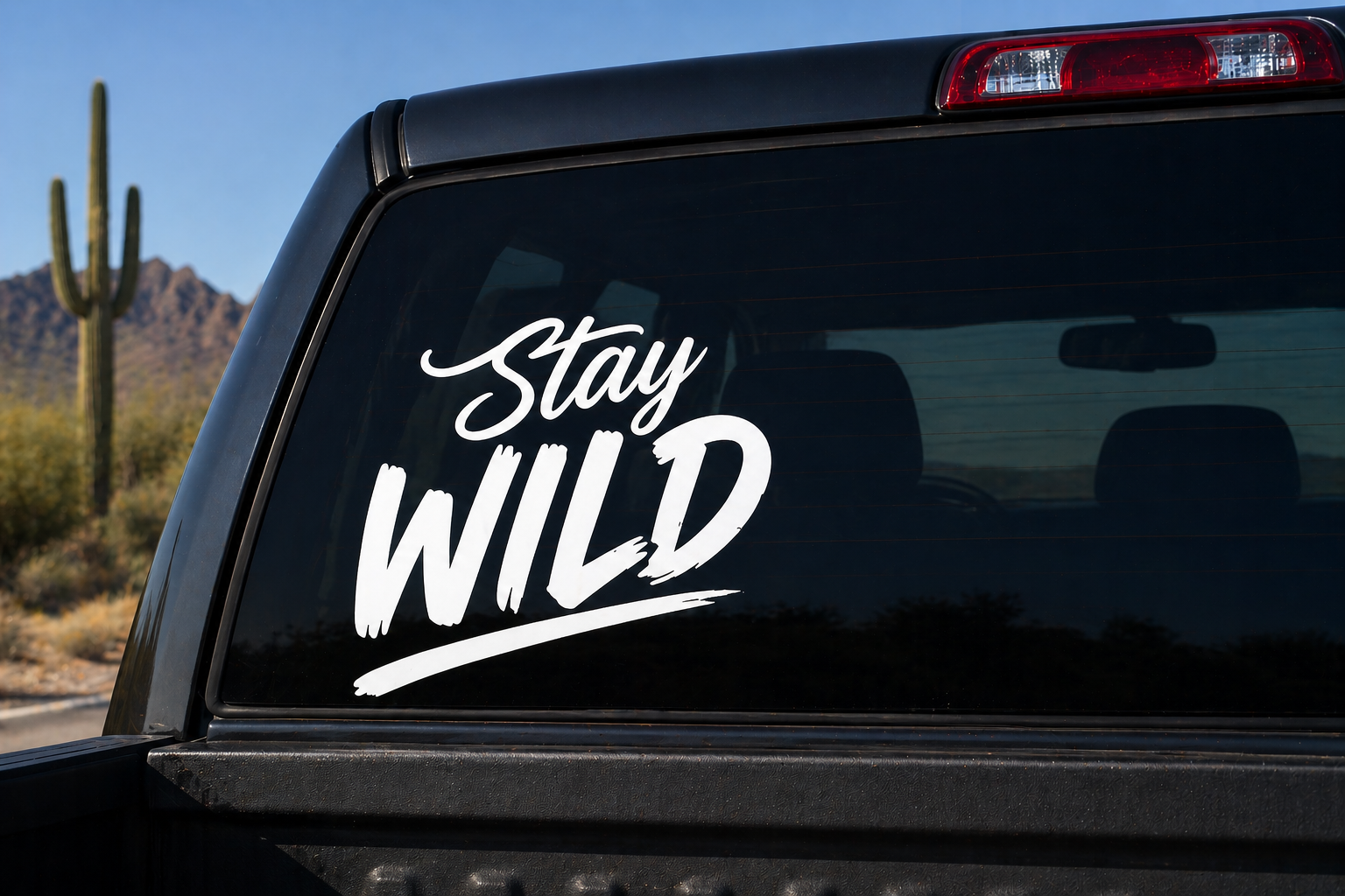 Stay Wild Decal – Truck Window Vinyl Sticker